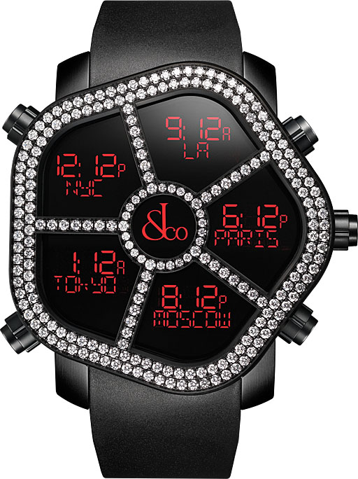 (image for) Jacob & Co GHOST TWO ROW WHITE DIAMOND BEZEL 300.100.11.RT.MB.4NS watch for sale
